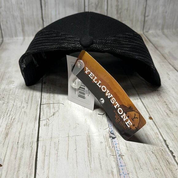 Yellowstone Dutton Ranch Black Trucker Hat Dad Cap Mesh NEW - Picture 3 of 7